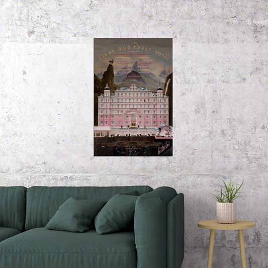 The Grand Budapest Hotel Movie Comedy Crime Poster Wall Art Print Home Wall Decor - xonomax