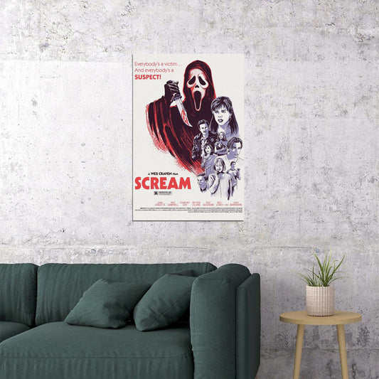 Scream Movie Horror Thriller Poster Wall Art Print Home Wall Decor - xonomax