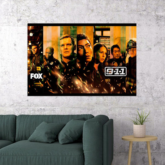 9 1 1 Emergency Save Action Tv Show Poster Wall Art Print Home Wall Decor - xonomax