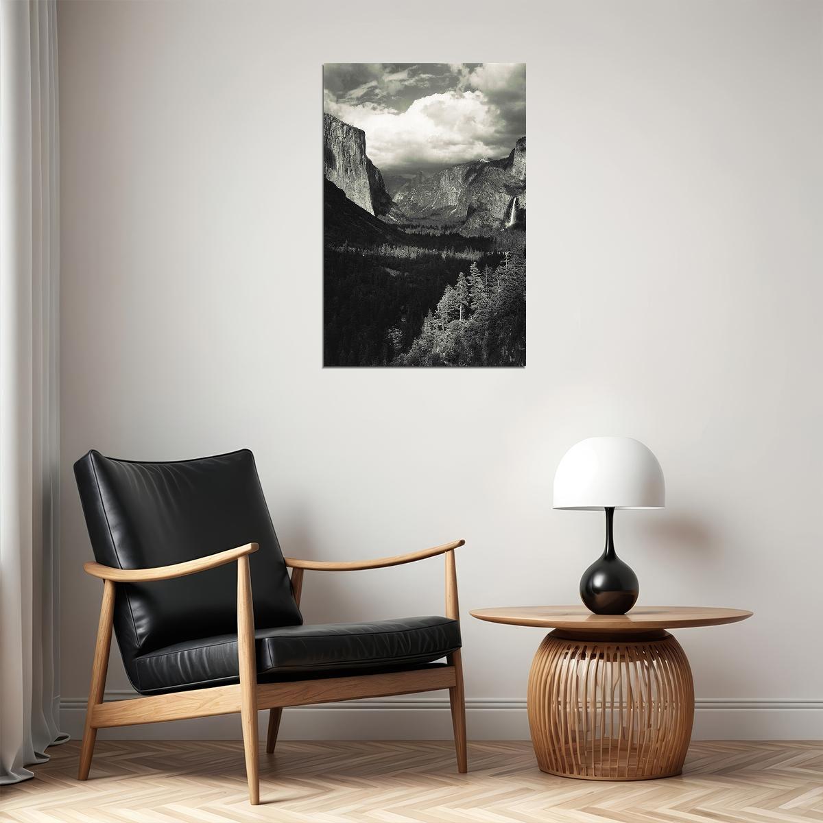 Ansel Adams By The Ocean American Photographer Poster Wall Art Print Home Wall Decor