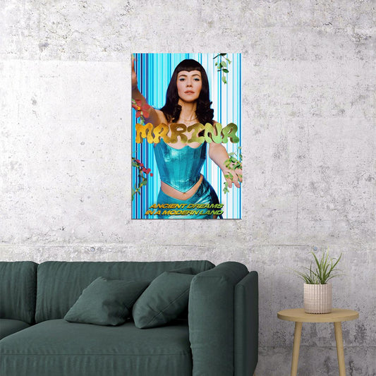 Marina Ancient Dreams In A Modern Land Music Album Poster Wall Art Print Home Wall Decor - xonomax