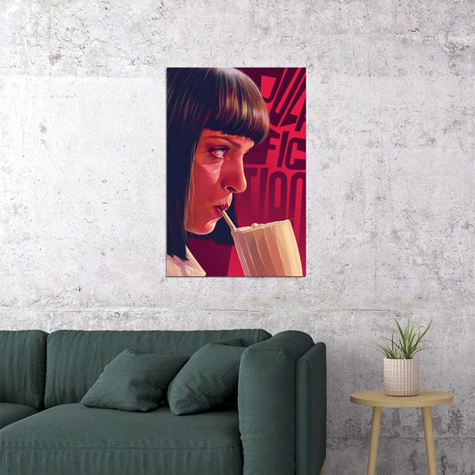 Pulp Fiction Classic Movie Drama Crime Poster Wall Art Print Home Wall Decor - xonomax
