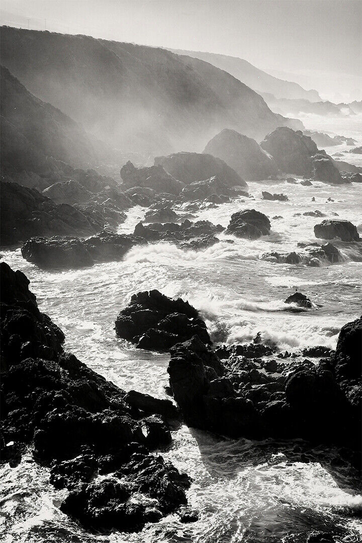 Ansel Adams Photographing The Big Sur Coast Poster Wall Art Print Home Wall Decor