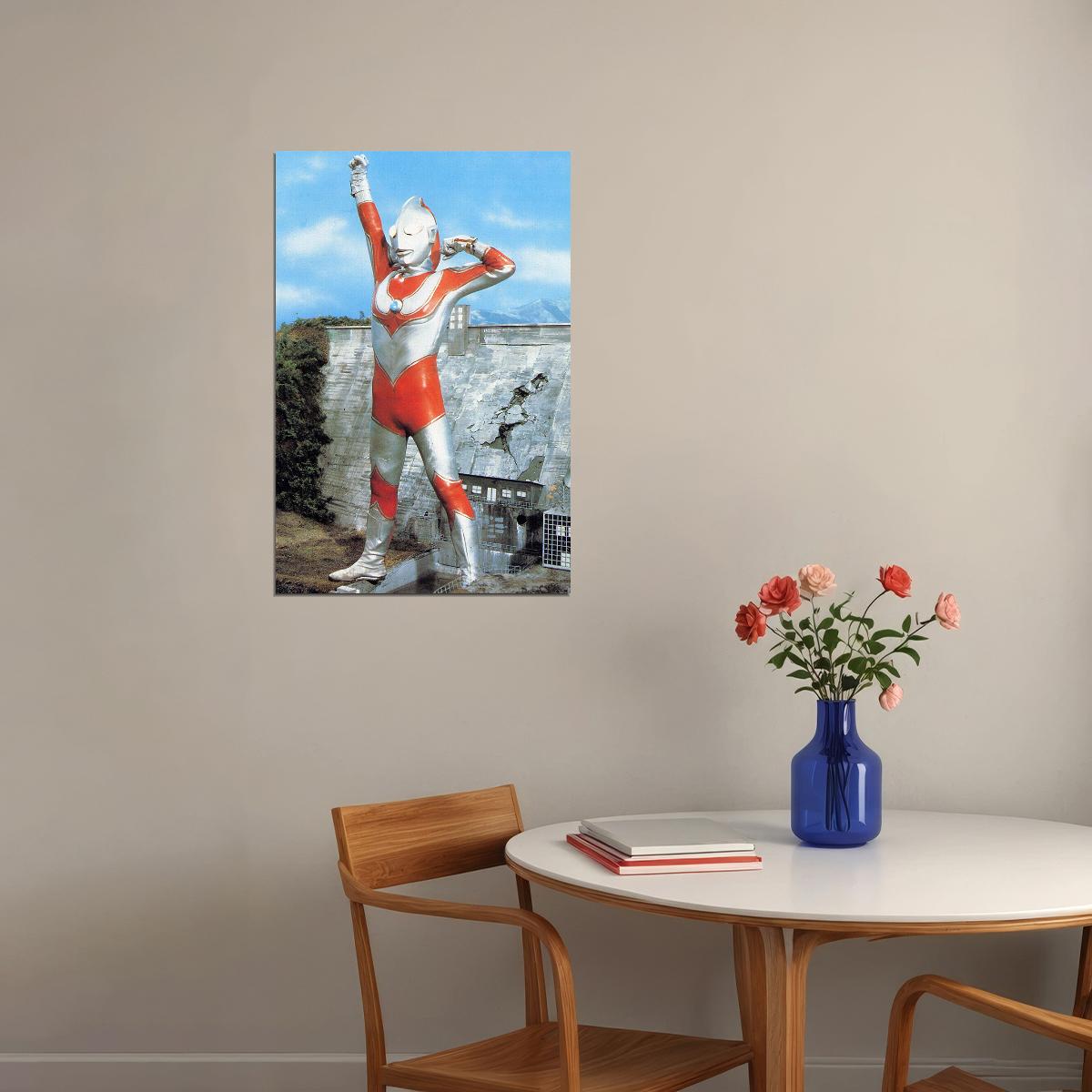 Return Of Ultraman Japanese Series Vintage Poster Wall Art Print Home Wall Decor