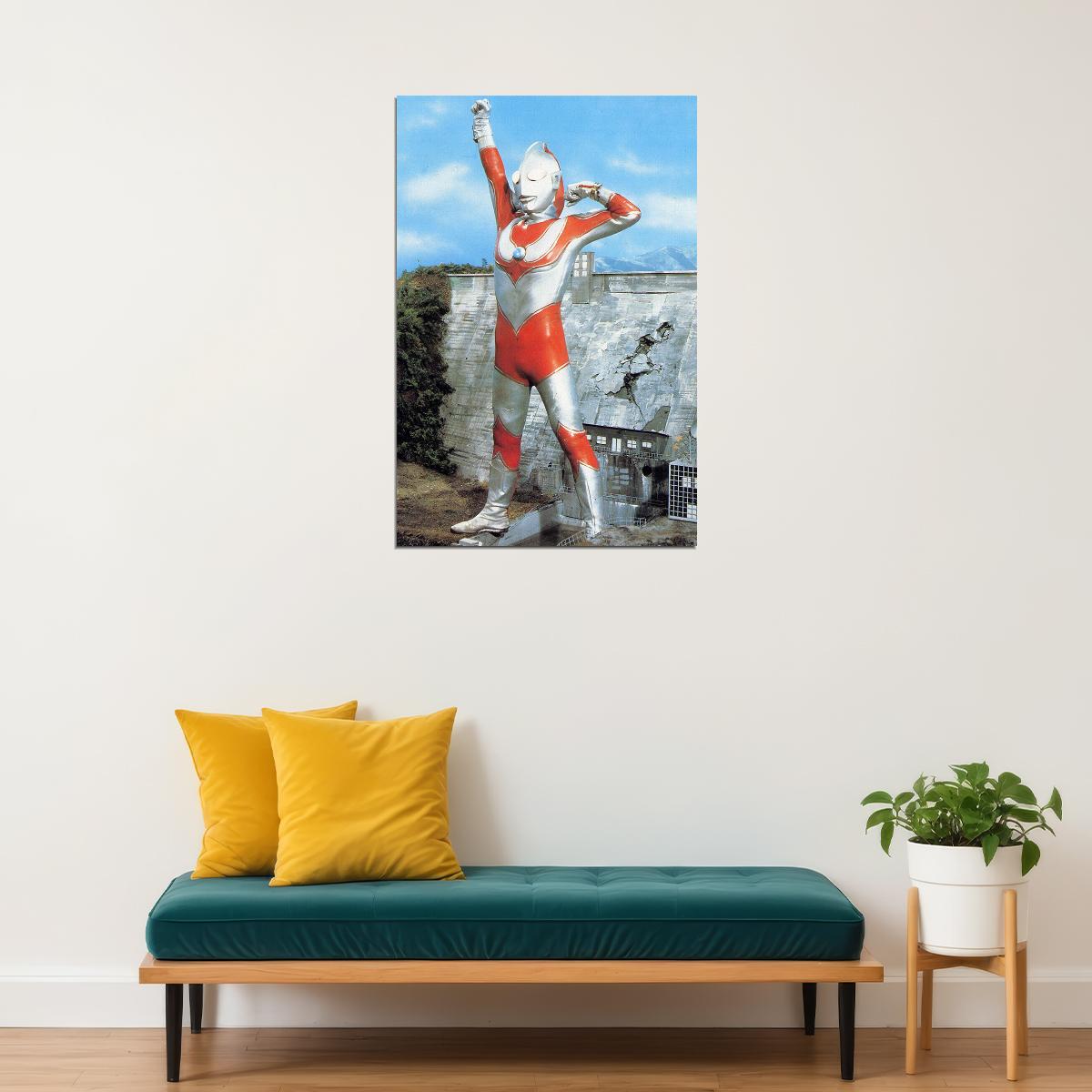 Return Of Ultraman Japanese Series Vintage Poster Wall Art Print Home Wall Decor