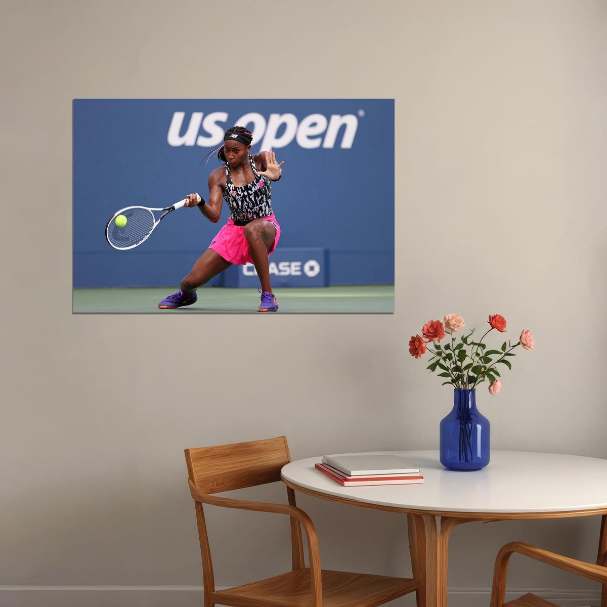 Coco Gauff Athlete American Tennis Player Poster Wall Art Print Home Wall Decor - xonomax
