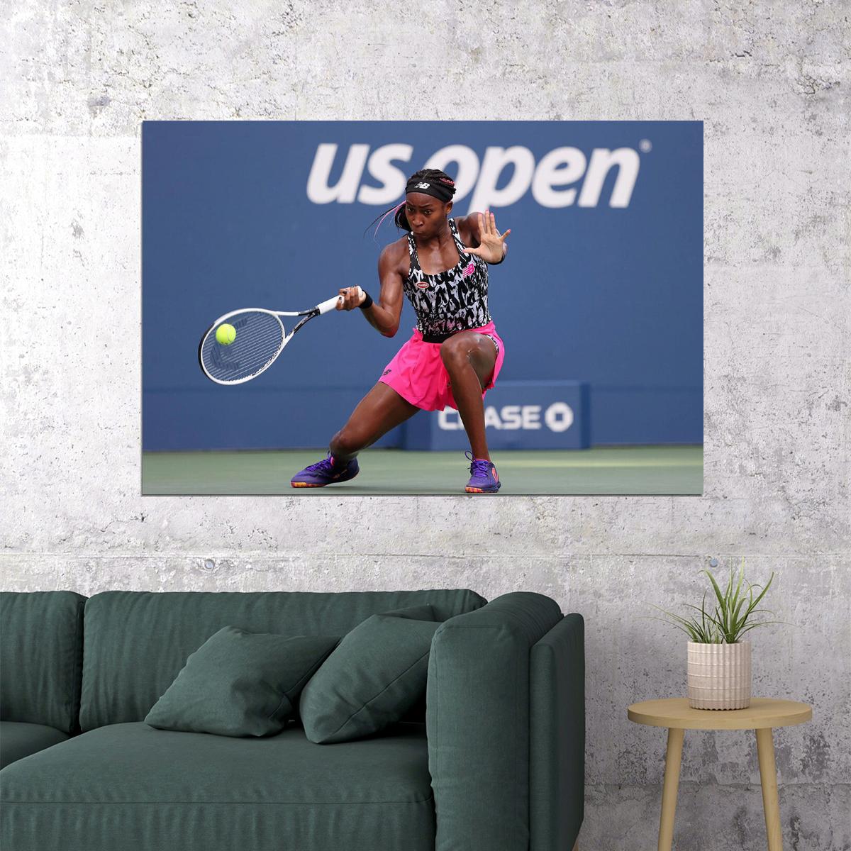 Coco Gauff Athlete American Tennis Player Poster Wall Art Print Home Wall Decor - xonomax