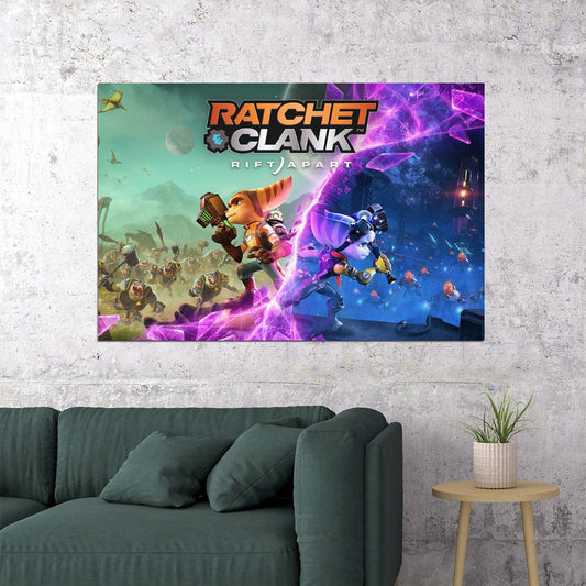Ratchet And Clank: Rift Apart Video Games Marksmanship Poster Wall Art Print Home Wall Decor - xonomax