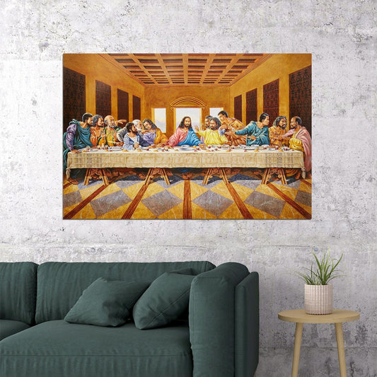 African American The Last Supper Oil Poster Wall Art Print Home Wall Decor - xonomax