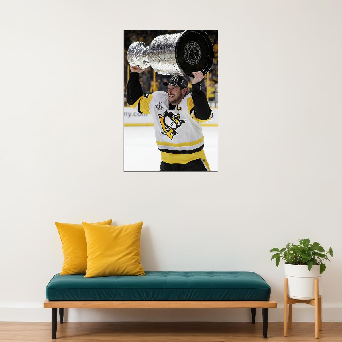 Sidney Crosby Ice Hockey Athlete Style Poster Wall Art Print Home Wall Decor - xonomax