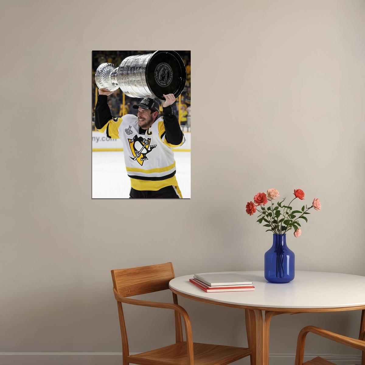 Sidney Crosby Ice Hockey Athlete Style Poster Wall Art Print Home Wall Decor - xonomax