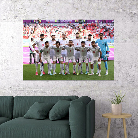 Iran National Team World Cup Fans Poster Wall Art Print Home Wall Decor - xonomax