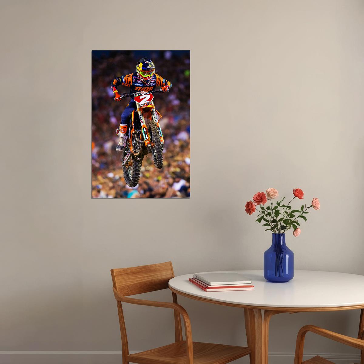 Cooper Webb Motorcycle Cross Country Racing Idol Poster Wall Art Print Home Wall Decor - xonomax