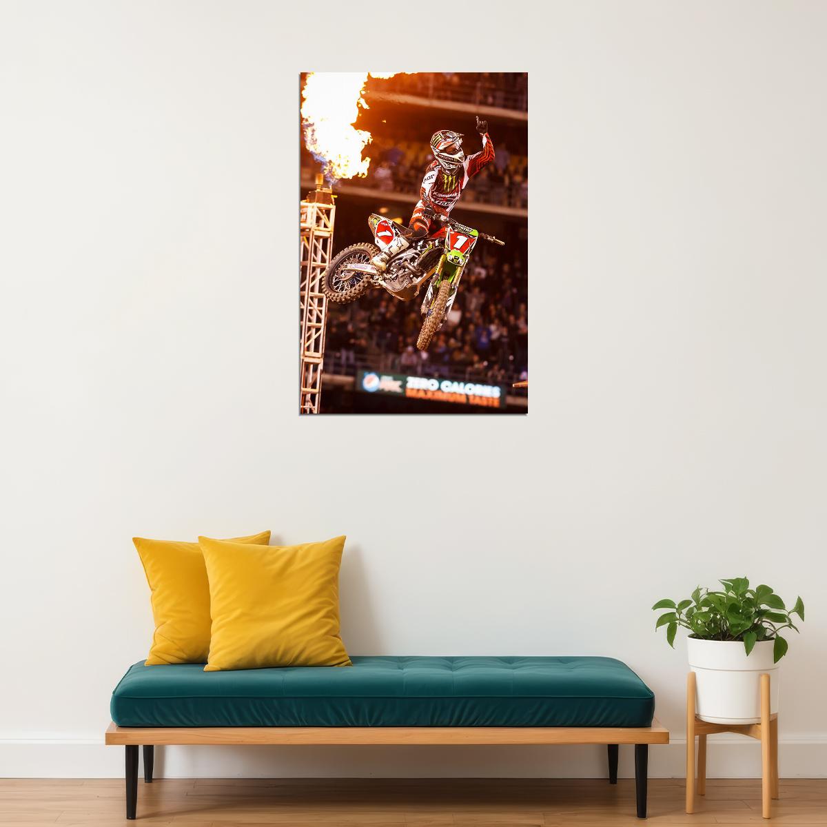 Ryan Villopoto Motorcycle Cross Country Idol Poster Wall Art Print Home Wall Decor - xonomax