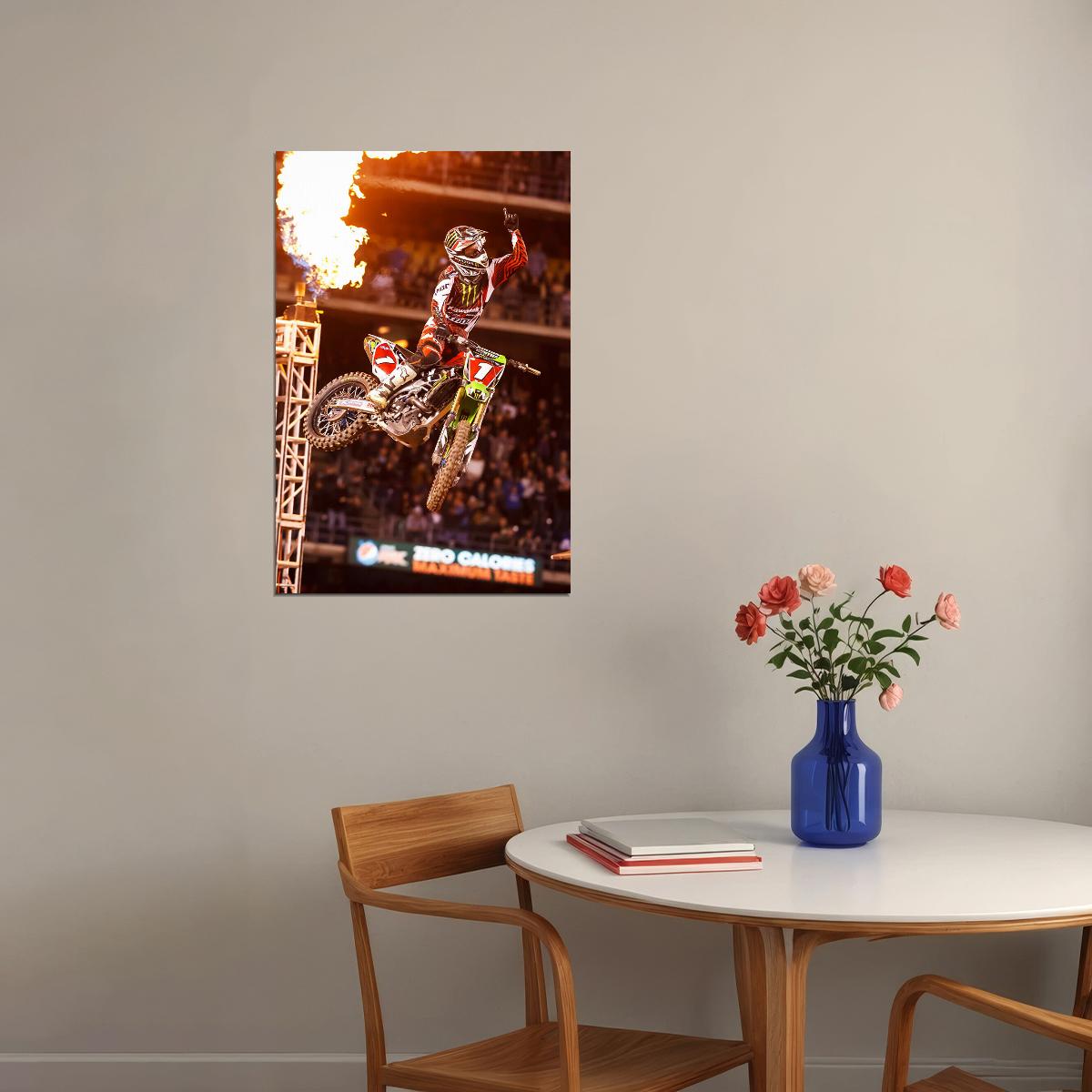 Ryan Villopoto Motorcycle Cross Country Idol Poster Wall Art Print Home Wall Decor - xonomax