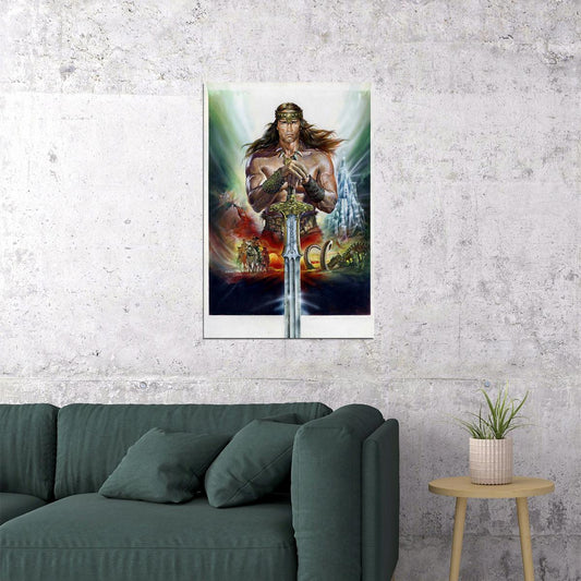 Conan The Barbarian Vintage Fantasy Movie Poster Wall Art Print Home Wall Decor - xonomax