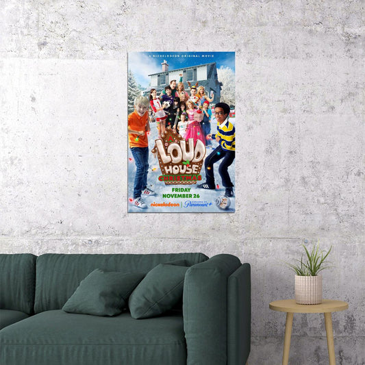 A Loud House Christmas Movie Comedy Family Poster Wall Art Print Home Wall Decor - xonomax