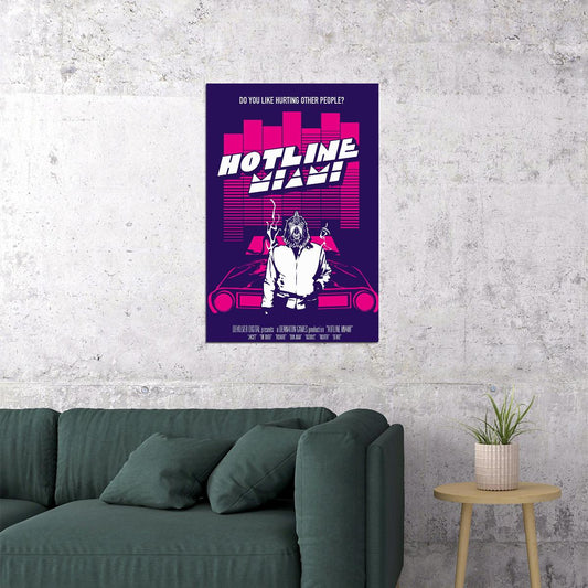 Hotline Miami Single Player Game Mystery Poster Wall Art Print Home Wall Decor - xonomax