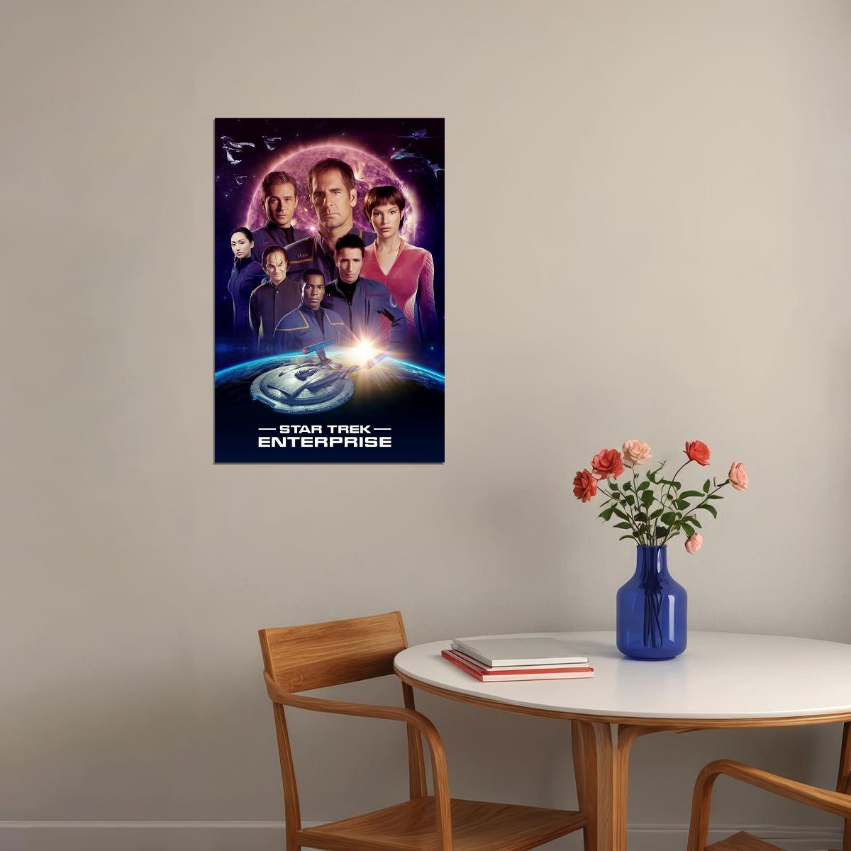 Star Trek Enterprise Space Ship Action Adventure Poster Wall Art Print Home Wall Decor - xonomax