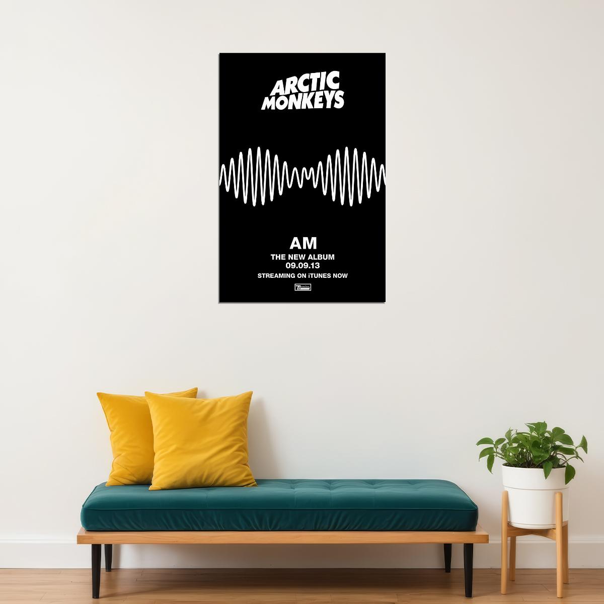 Arctic Monkeys Am Music Album 2013 Uk Tour Alex Turner Poster Wall Art Print Home Wall Decor - xonomax
