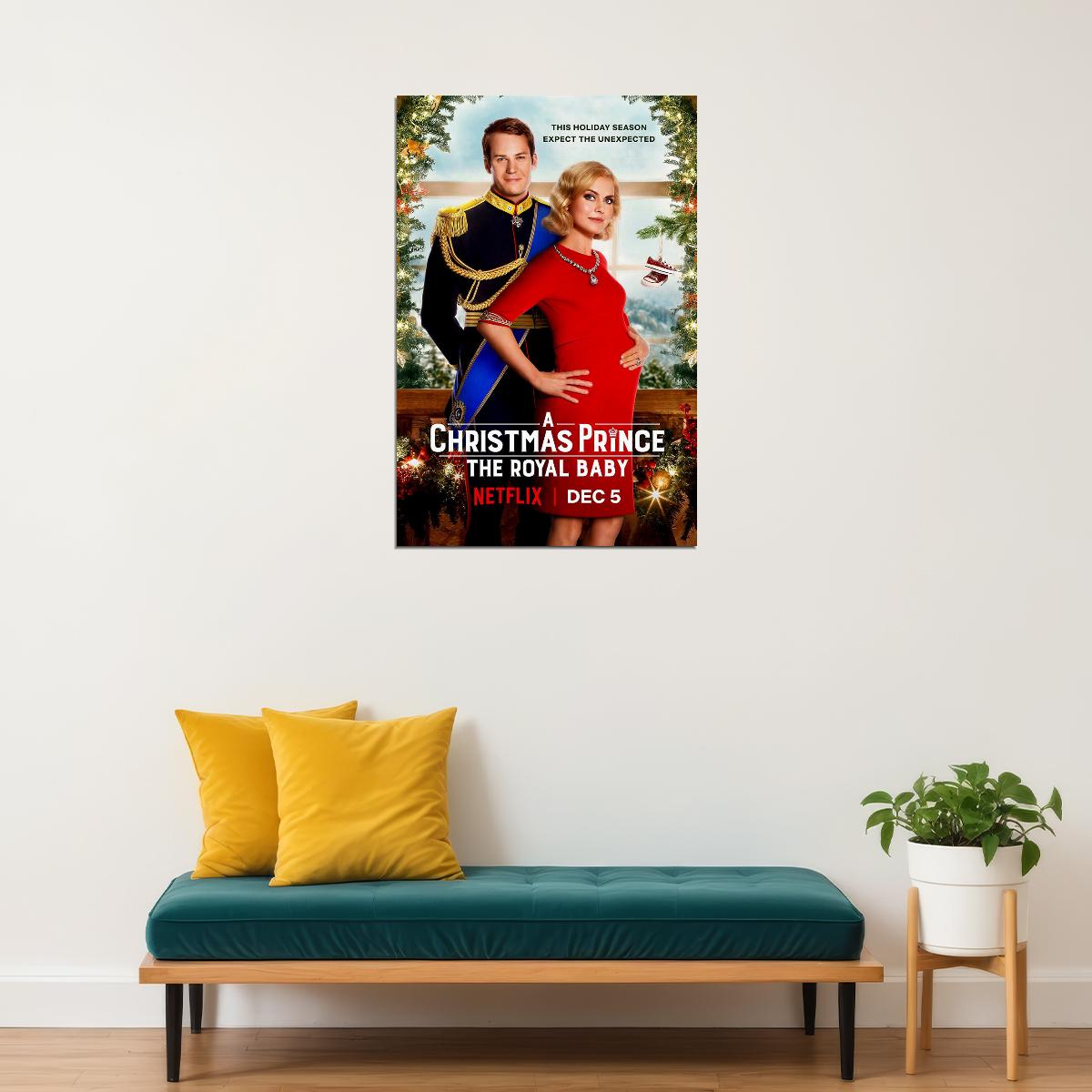 A Christmas Prince 2019 Movie The Royal Baby Family Poster Wall Art Print Home Wall Decor - xonomax