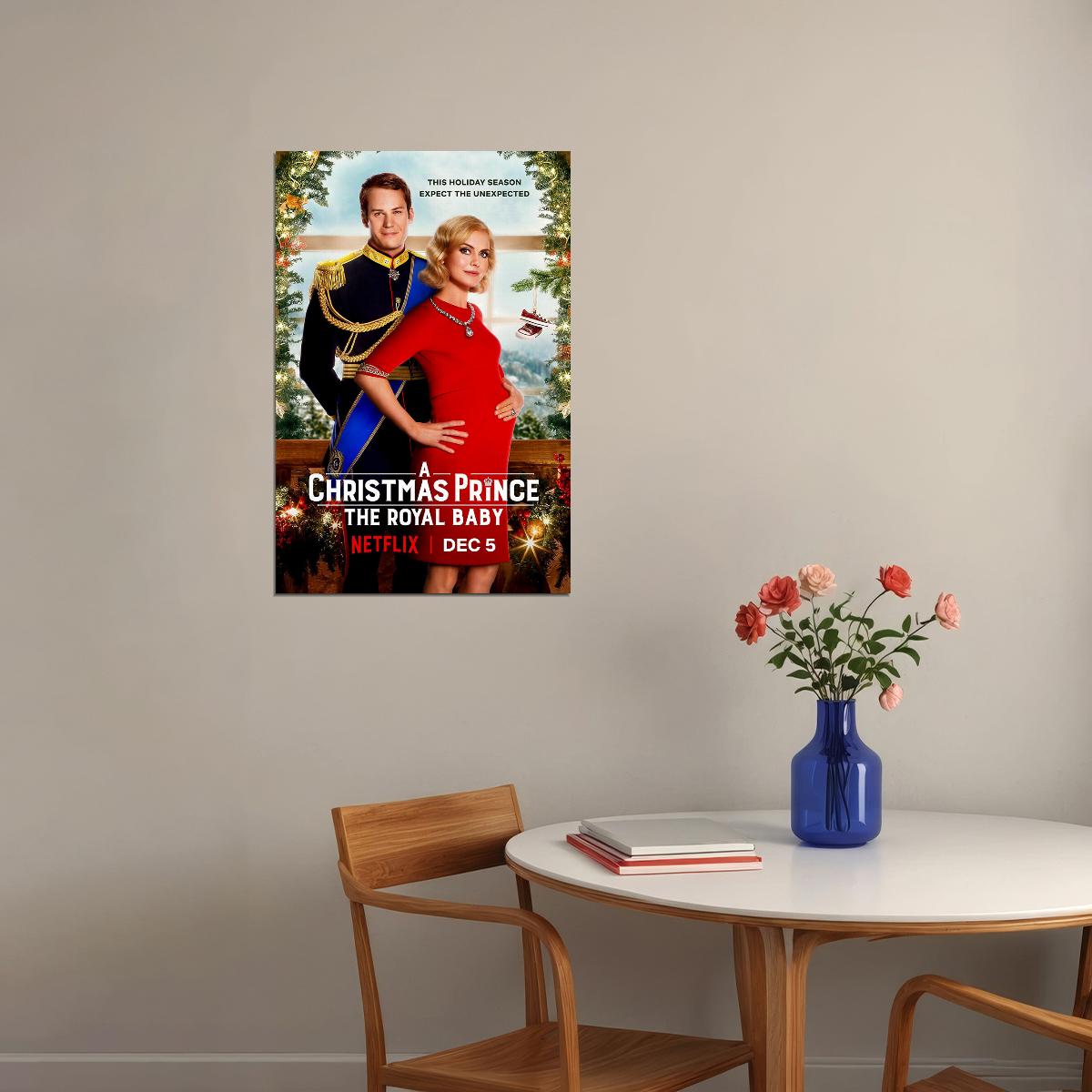 A Christmas Prince 2019 Movie The Royal Baby Family Poster Wall Art Print Home Wall Decor - xonomax