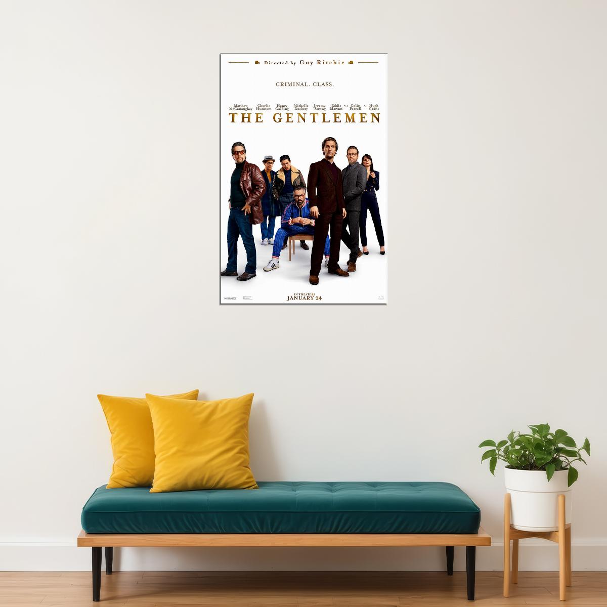 The Gentlemen Movie 2020 Comedy Action Movie Poster Wall Art Print Home Wall Decor - xonomax