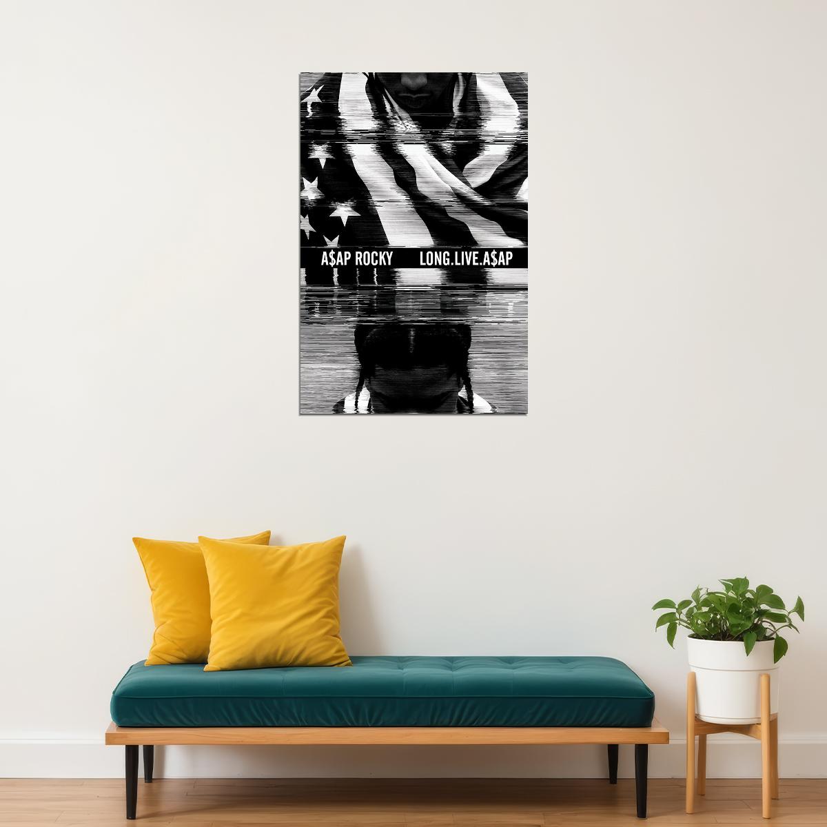 Asap Rocky Long Live Asap Rap Artist Music 2020 Poster Wall Art Print Home Wall Decor - xonomax
