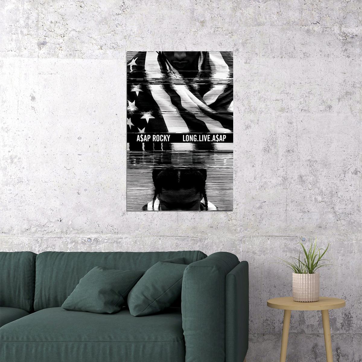 Asap Rocky Long Live Asap Rap Artist Music 2020 Poster Wall Art Print Home Wall Decor - xonomax