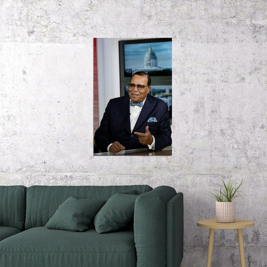 Louis Farrakhan Giving Speech Vintage Poster Wall Art Print Home Wall Decor - xonomax