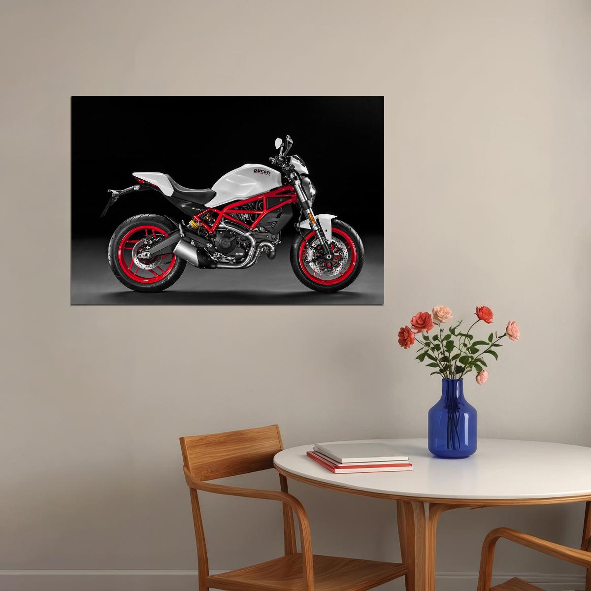 Ducati Monster Sports Motorcycle Expensive Poster Wall Art Print Home Wall Decor - xonomax