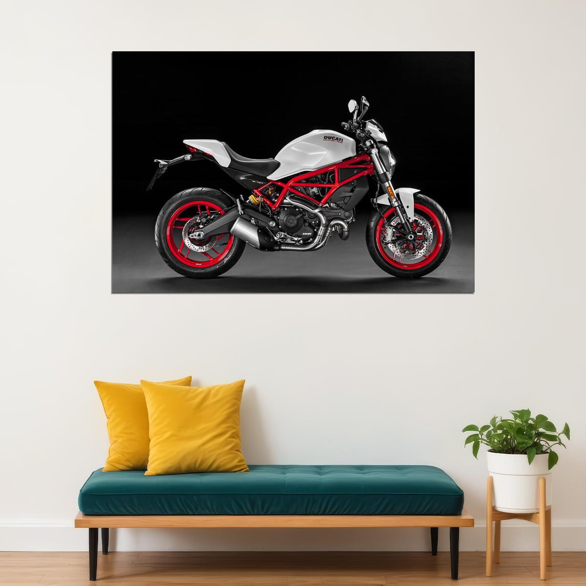 Ducati Monster Sports Motorcycle Expensive Poster Wall Art Print Home Wall Decor - xonomax