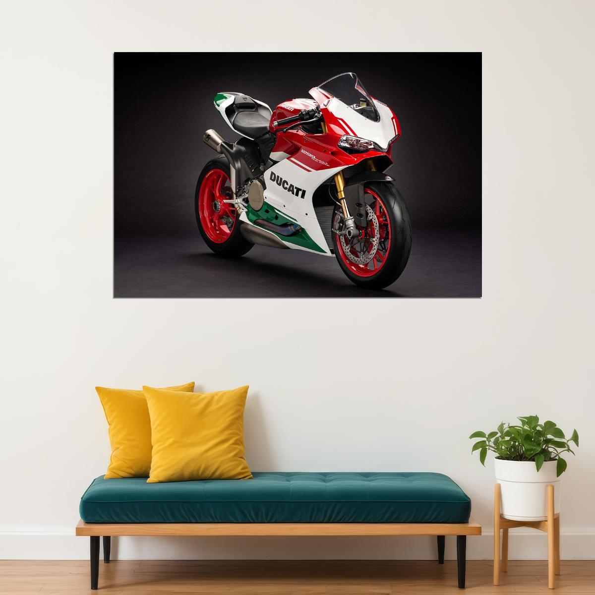 Ducati 1299 Panigale R Final Edition Motorcycle Poster Wall Art Print Home Wall Decor - xonomax
