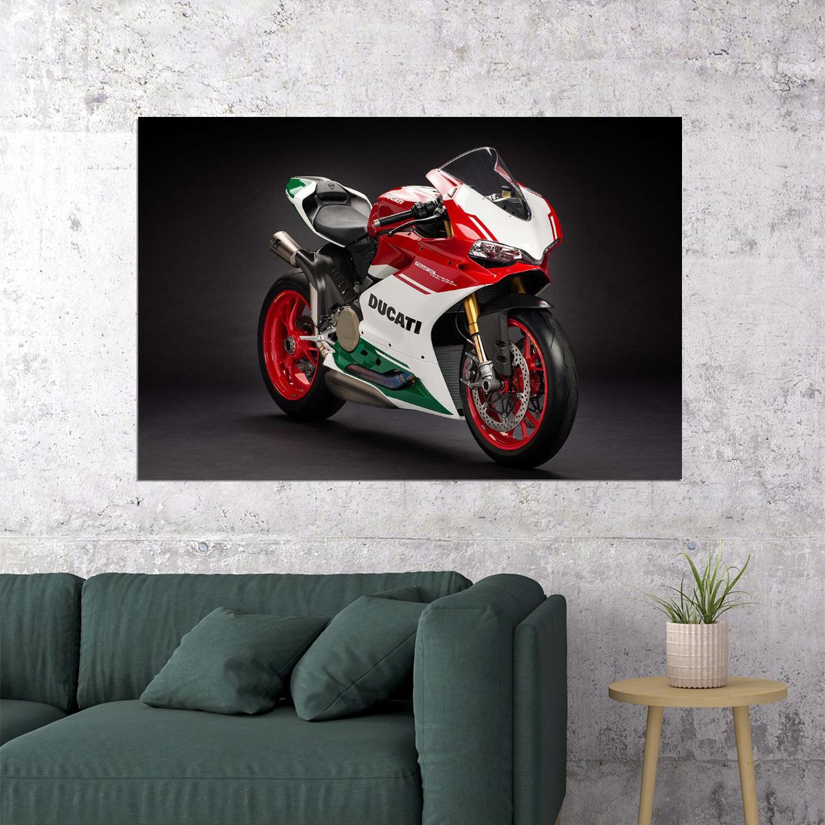 Ducati 1299 Panigale R Final Edition Motorcycle Poster Wall Art Print Home Wall Decor - xonomax