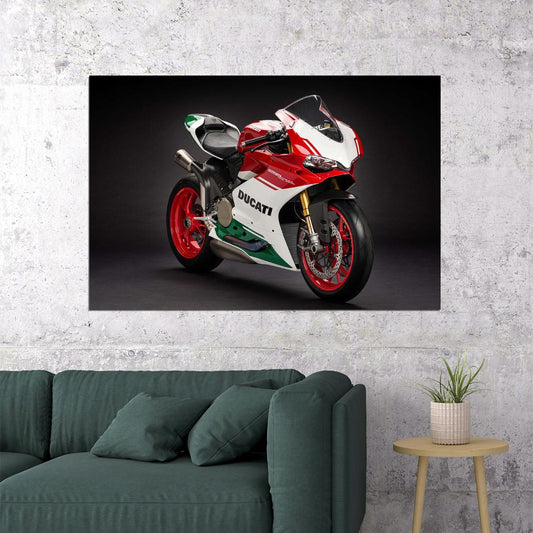 Ducati 1299 Panigale R Final Edition Motorcycle Poster Wall Art Print Home Wall Decor - xonomax