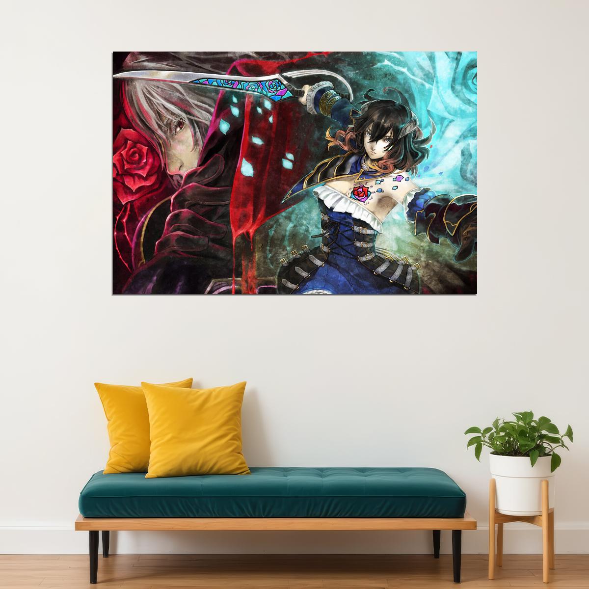 Bloodstained Ritual Of The Night Video Game Poster Wall Art Print Home Wall Decor