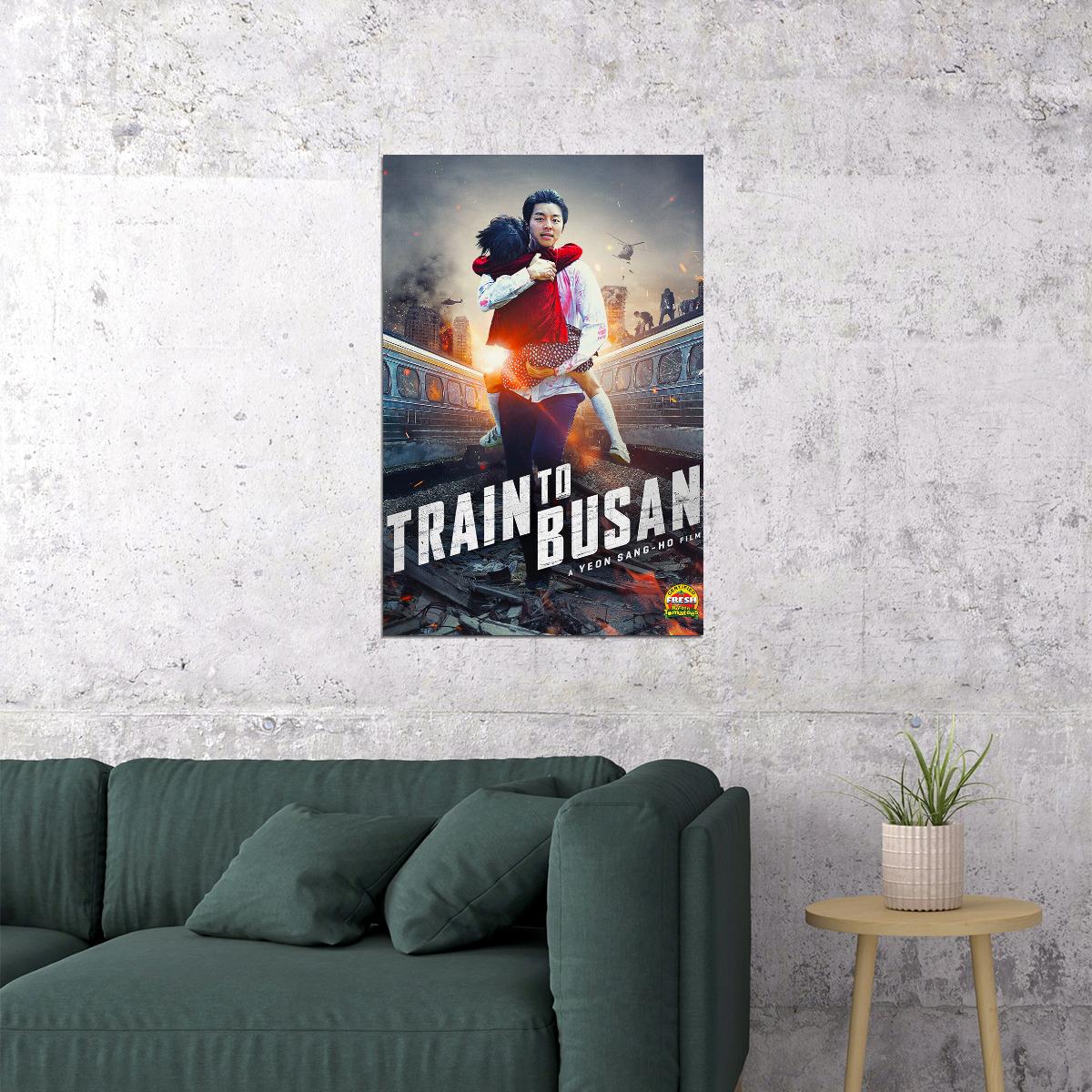 Train To Busan Peninsula Korean Movie Poster Wall Art Print Home Wall Decor