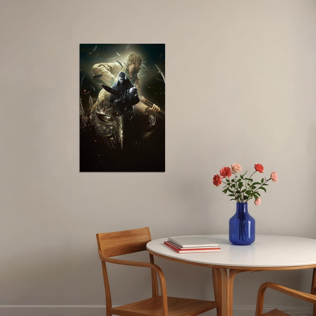 Resident Evil 8 Village Key Lady Dimitrescu Game Poster Wall Art Print Home Wall Decor