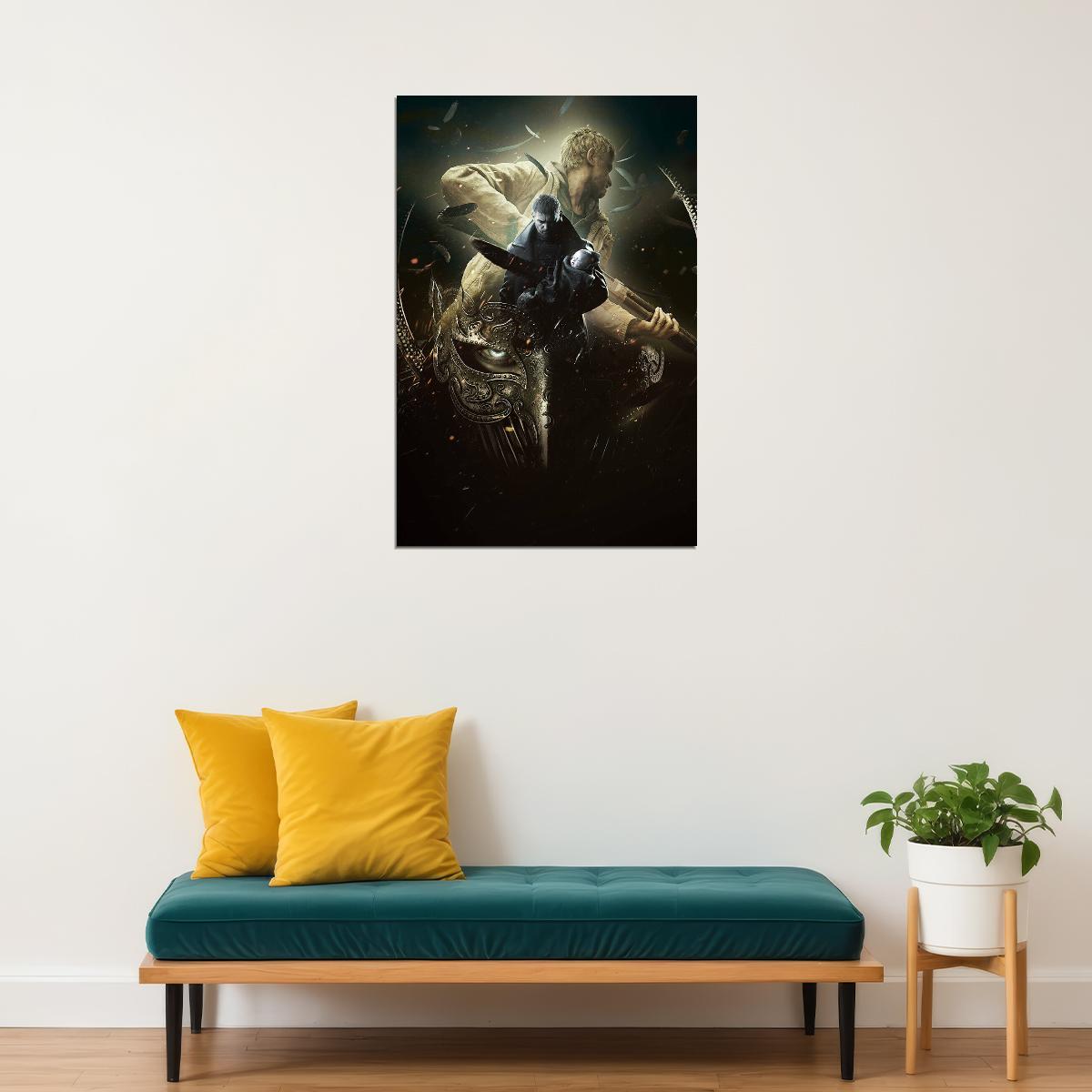 Resident Evil 8 Village Key Lady Dimitrescu Game Poster Wall Art Print Home Wall Decor