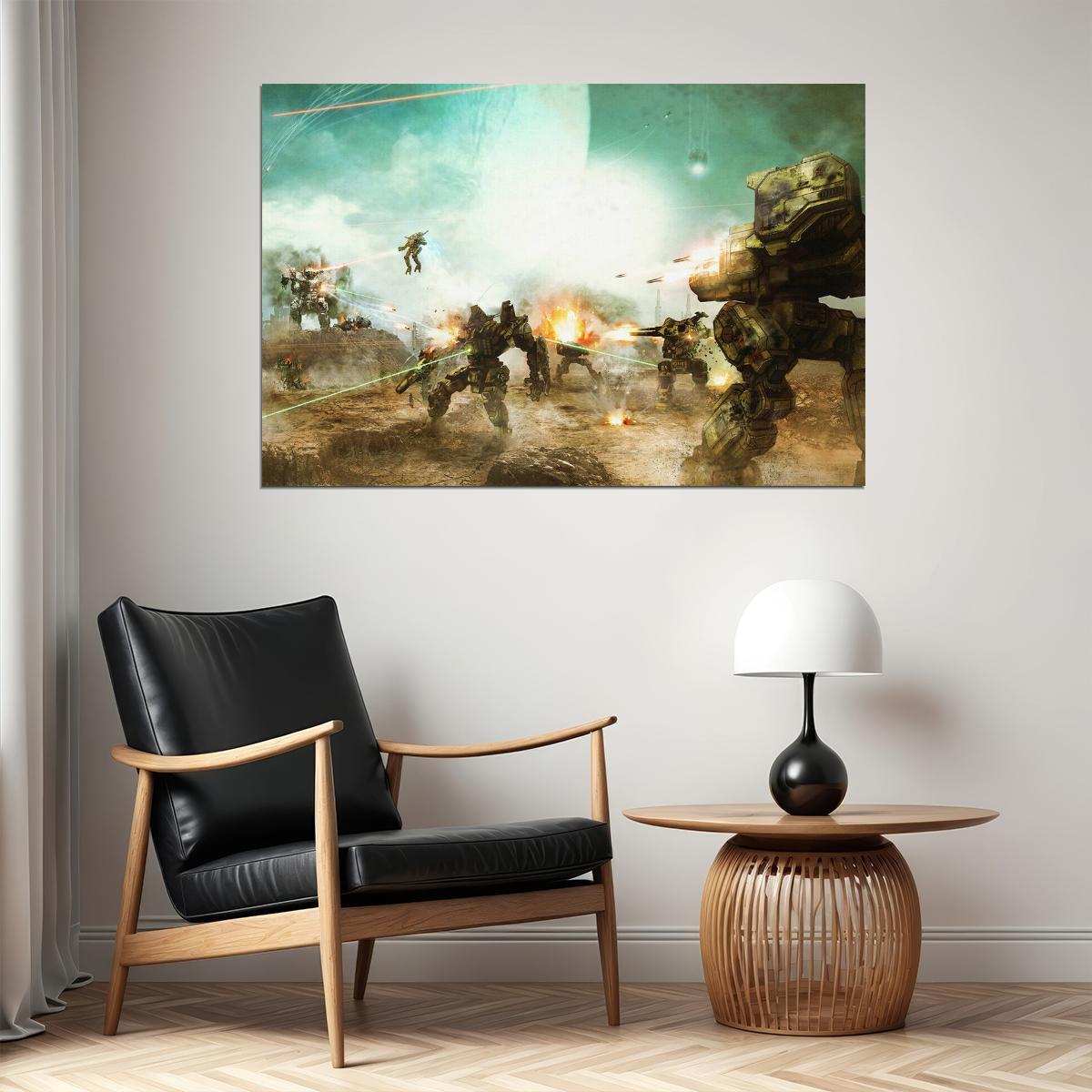 Battletech Fight Gun War Hot Tv Game Poster Wall Art Print Home Wall Decor