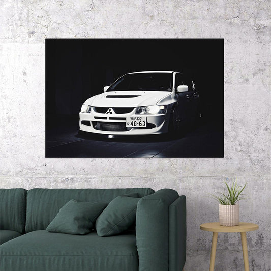 Lancer Evolution Evo Mitsubishi Super Racing Car Poster Wall Art Print Home Wall Decor - xonomax