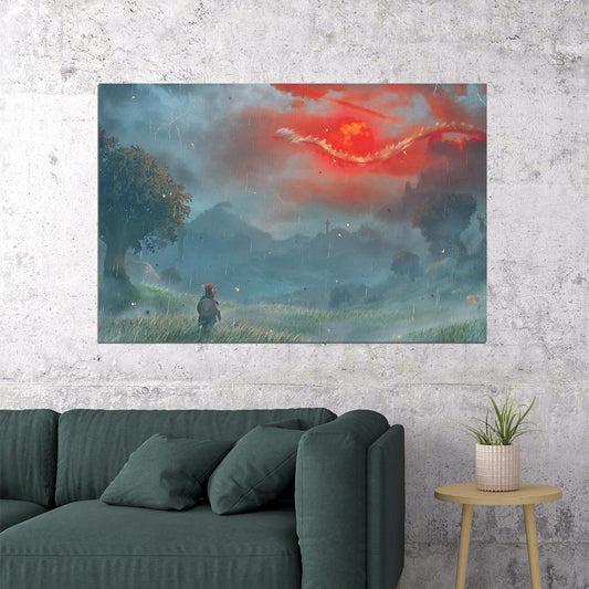 Legend Of Zelda Breath Of The Wild Ocarina Of Time Game Poster Wall Art Print Home Wall Decor - xonomax