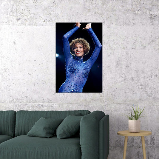 Whitney Houston Composer Actor Poster Wall Art Print Home Wall Decor - xonomax
