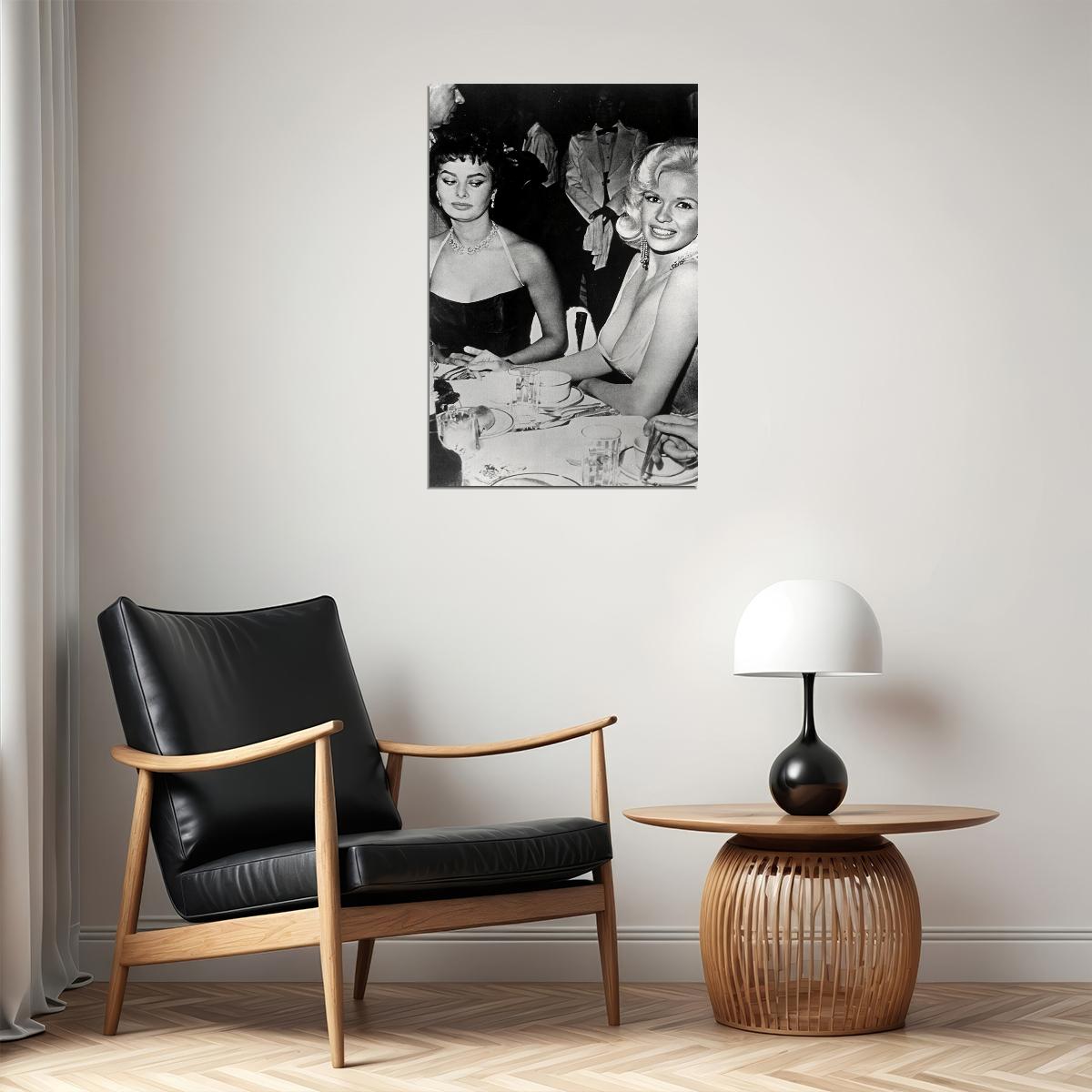 Sophia Loren Jayne Mansfield Parsons Actors Poster Wall Art Print Home Wall Decor - xonomax