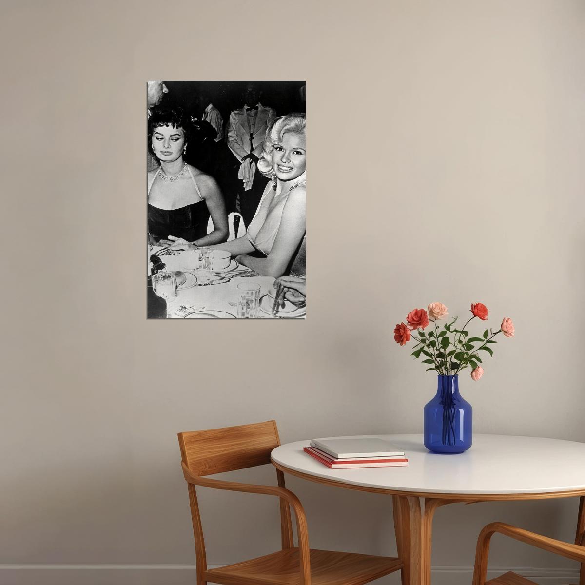 Sophia Loren Jayne Mansfield Parsons Actors Poster Wall Art Print Home Wall Decor - xonomax