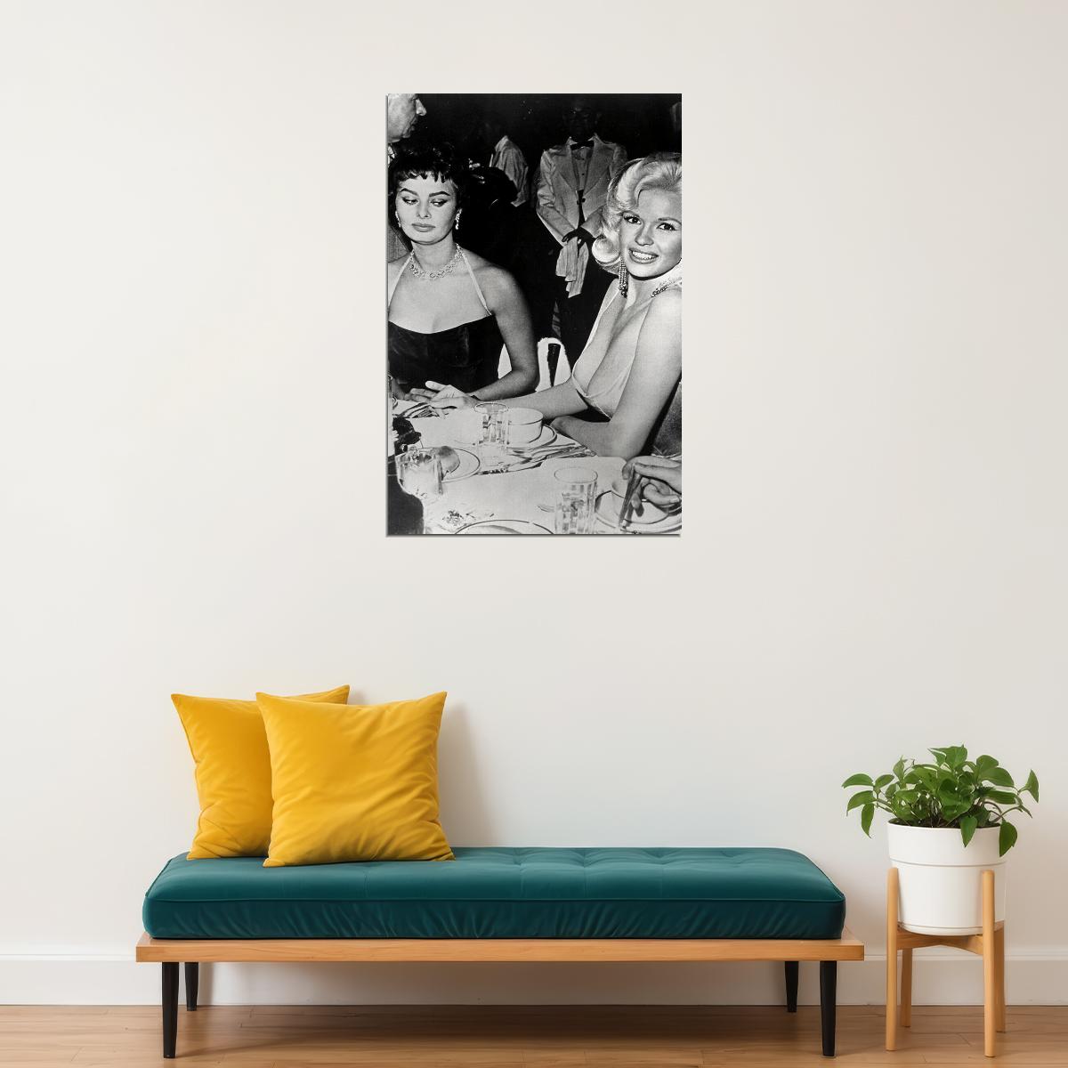 Sophia Loren Jayne Mansfield Parsons Actors Poster Wall Art Print Home Wall Decor - xonomax