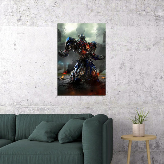 Optimus Prime Transformers 4 Action Movie Poster Wall Art Print Home Wall Decor - xonomax