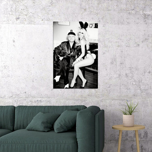 Hugh Hefner Magazine Playmate Pamela Anderson Poster Wall Art Print Home Wall Decor - xonomax