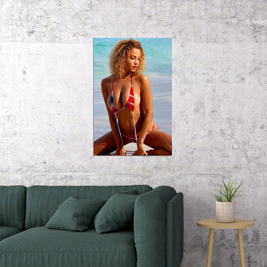 Rose Bertram Sports Magazine Swimsuit Model Poster Wall Art Print Home Wall Decor - xonomax