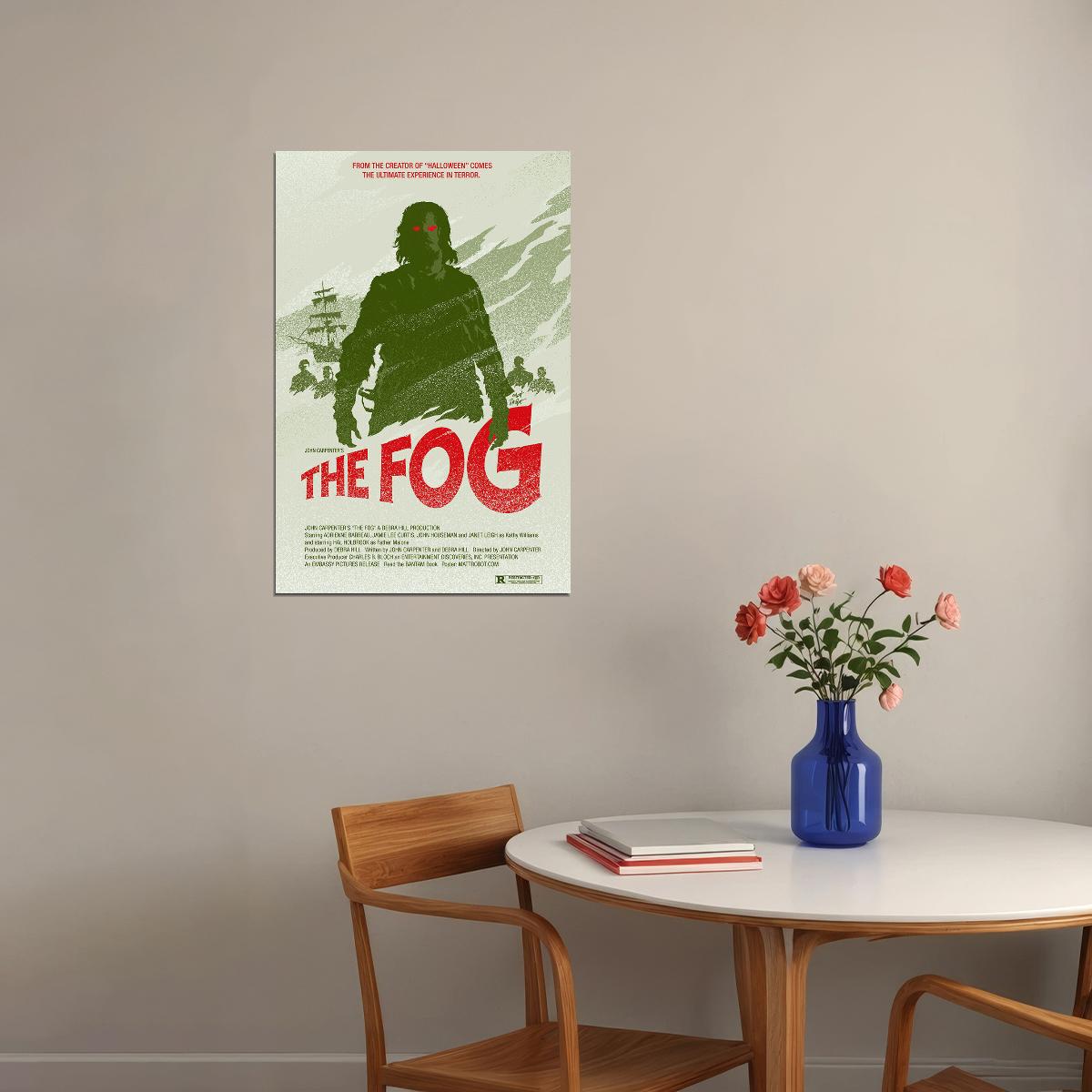 The Fog John Carpenter Jamie Lee Curtis Horror Movie Poster Wall Art Print Home Wall Decor - xonomax